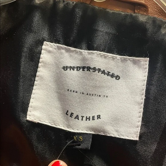 Fringed Tan Leather Jacket - Picture 2 of 6